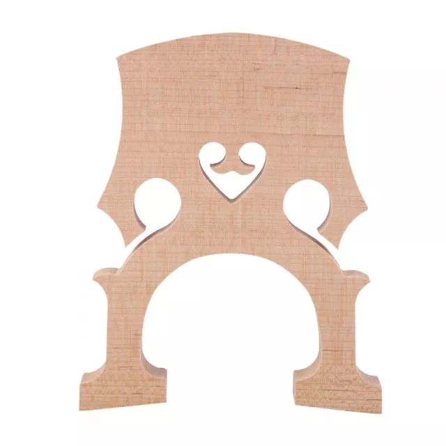 (1/2)Alomejor Cello Bridge Maple Wood 1/2 1/4 1/8 Cello Bridge Professional