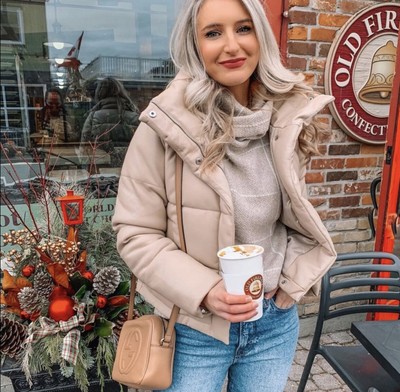 Fitch Vegan Leather Mini Puffer 