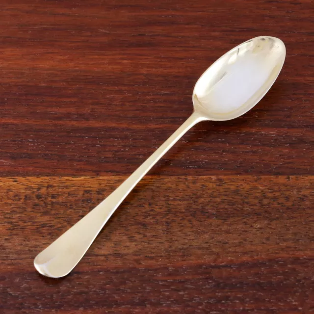 English George Ii Sterling Silver Gilt Teaspoon Hanoverian Style No Monogram