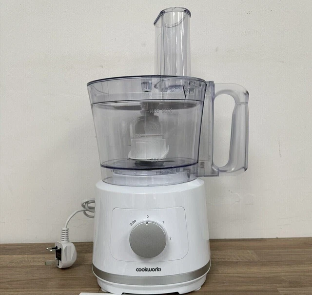 Cookworks Food Processor Chopper 1.4L Kitchen Electric Grater Slicer Shredder