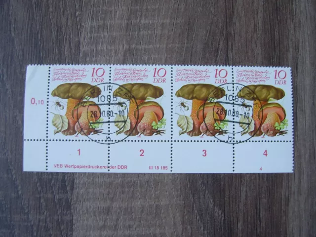 DDR; Mi.-Nr. 2552 voller Druckvermerk FN 4, gestempelt