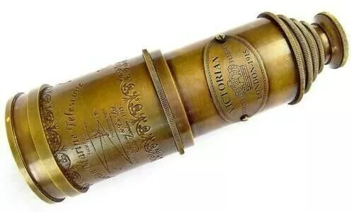 Telescope Victorian Marine Old Antique Telescope 18" Maritime Nautical Brass Spy