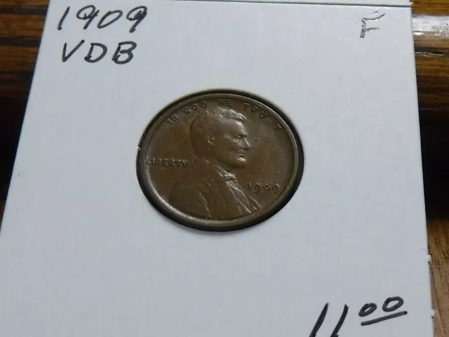 1909 VDB Lincoln Wheat Cent - I graded as Fine!