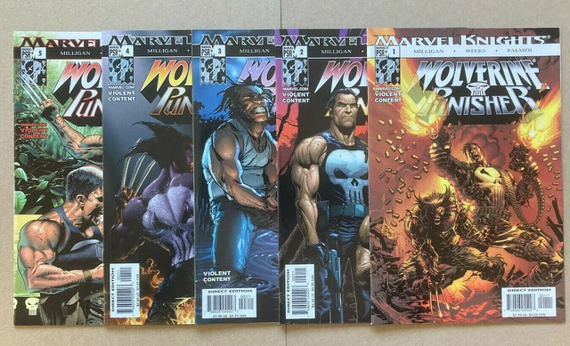 Marvel Knights, Wolverine/Punisher 1-5 complete set, VF+ to NM.