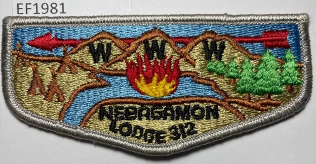 Boy Scout OA 312 Nebagamon Lodge Flap