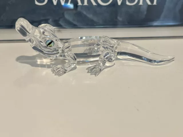 Swarovski Figur 221629 Krokodil 8,5 cm. Top Zustand