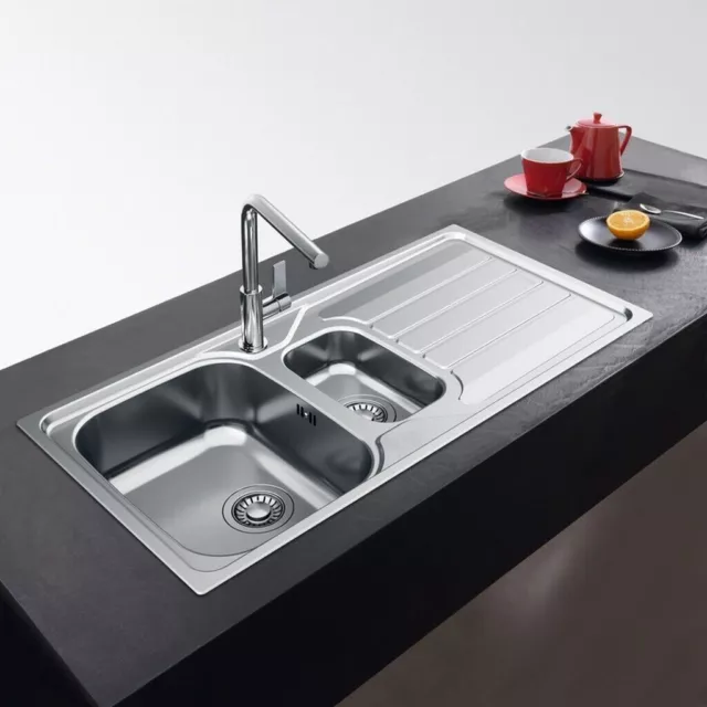 Franke FLX 651 Flash 1.5 Bowl Inset Kitchen Sink Stainless Steel