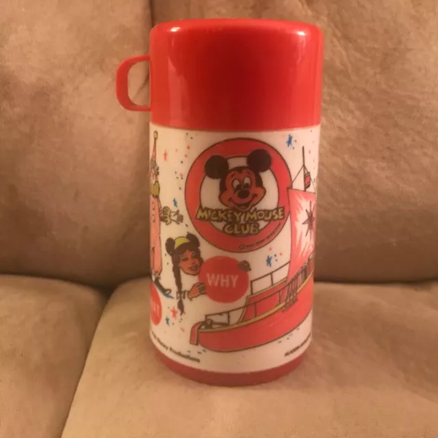 Mickey Mouse Club VINTAGE Walt Disney Thermos By Aladdin