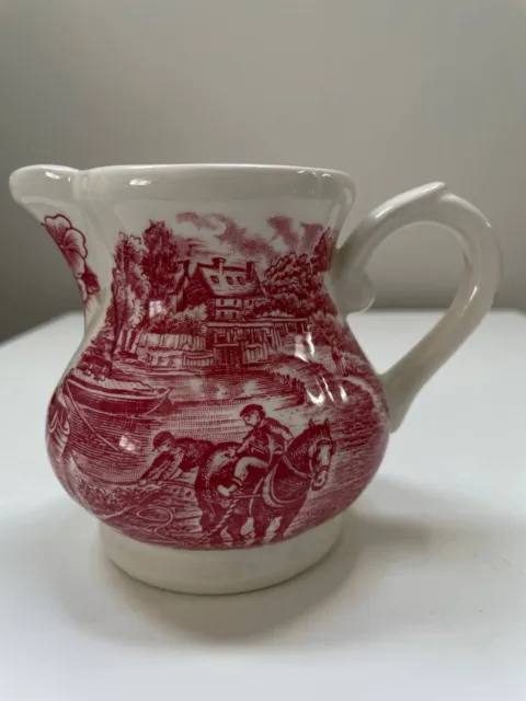 Vintage J. Broadhurst "The Constable Series Bicentennial" Pink Milk Jug Creamer