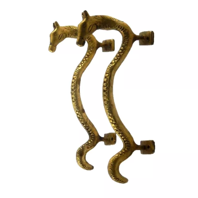 Handcrafted Brass Horse Shape Door Handle Home Office Decor Drawer Pull Knobs