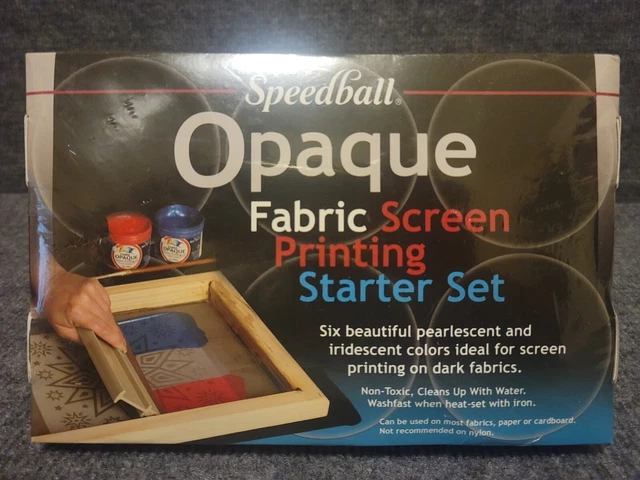 Juego de inicio de serigrafía de tela Speedball OPACO