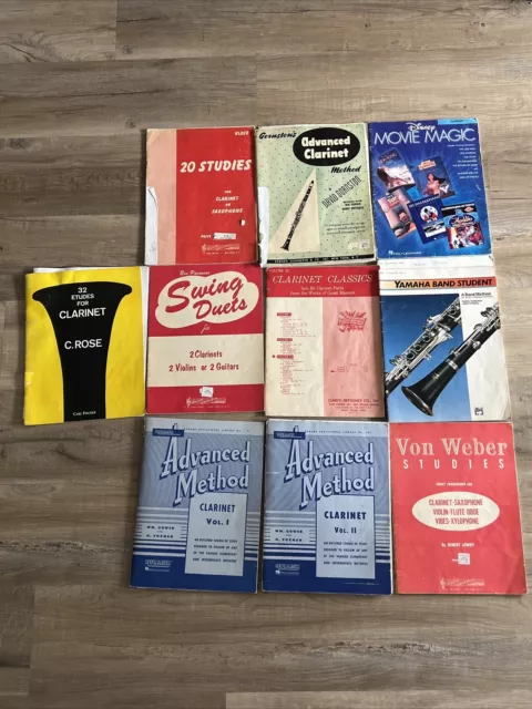 Rubank Advanced Method Clarinet Vol 1 &2 Music Books, Disney Movie Magic Lot