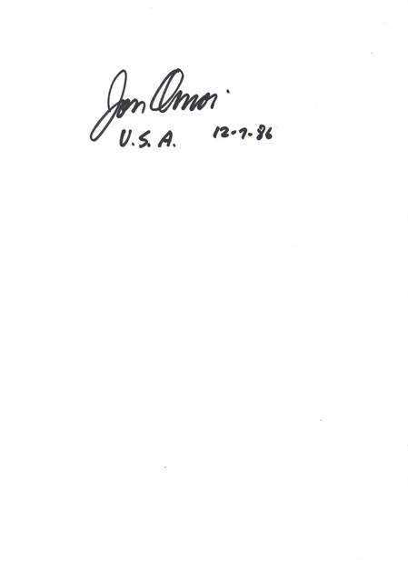 Jon Omori  USA  Turnen Karte original signiert WL 341311