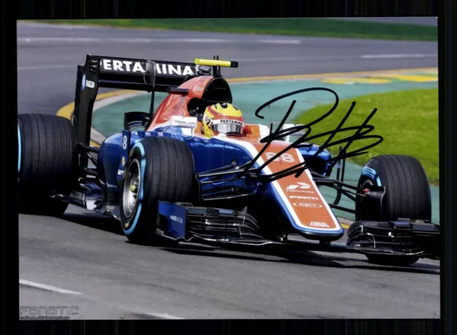 Rio Haryanto Formel 1  1991-92 Foto Original Signiert + G 40529