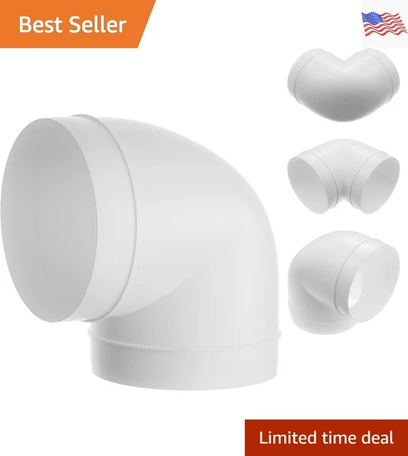 6 Inch Round 90 Degree Ducting Pipe - Reliable & Effortless to Install - Strong