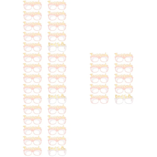 40 piezas Suministros de soltera Novedad Gafas Festival Fiesta Anteojos