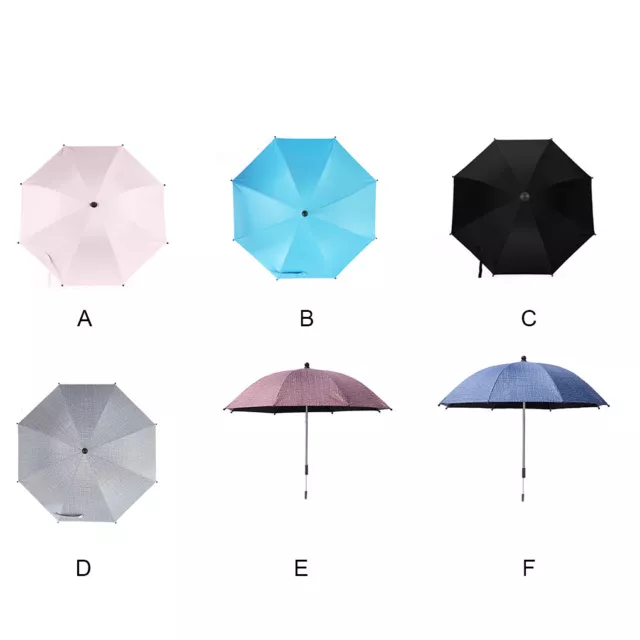 Baby Stroller Umbrella Parasol Cover 360-Degrees Sunshade Sun Visors Canopy