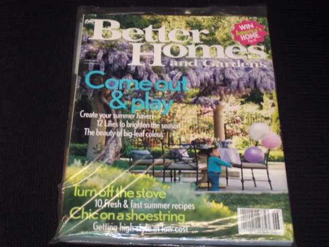 2005 June Better Homes & Gardens Magazine - Come Out & Play Cover - E 4678