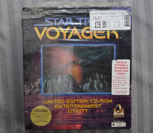Star Trek Voyager Limited Edition CD-ROM Entertainment Utility with CoA 16-04