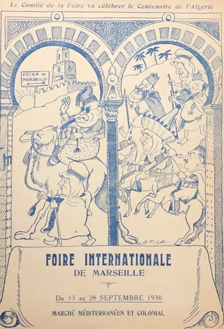 Algerien Französische Jahrhundertfeier Foire Internationale Von Marseille 1930