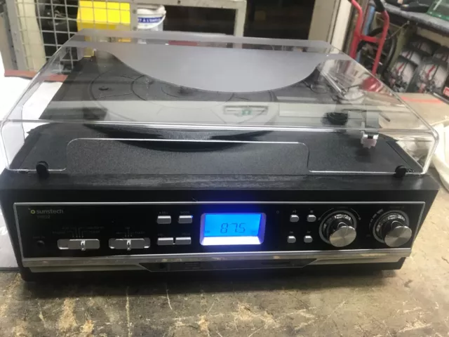 30 Platins Tourne-disque RADIO Sunstech PXR22 NEUVE suite retour SAV à CONTROLER