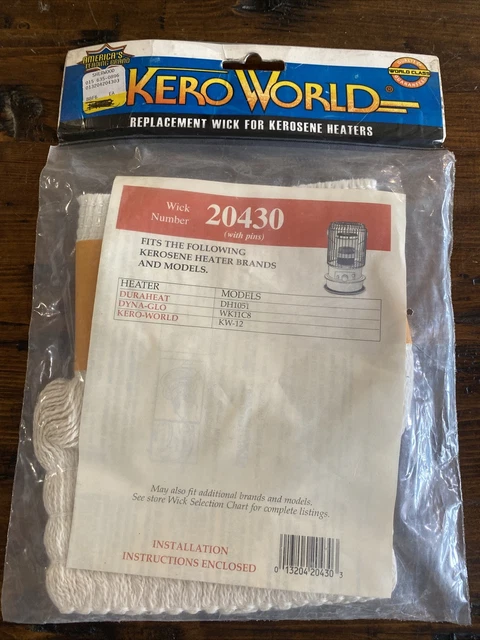 NEW Kero World 20430 Replacement Wick FOR KEROSENE HEATER DURAHEAT