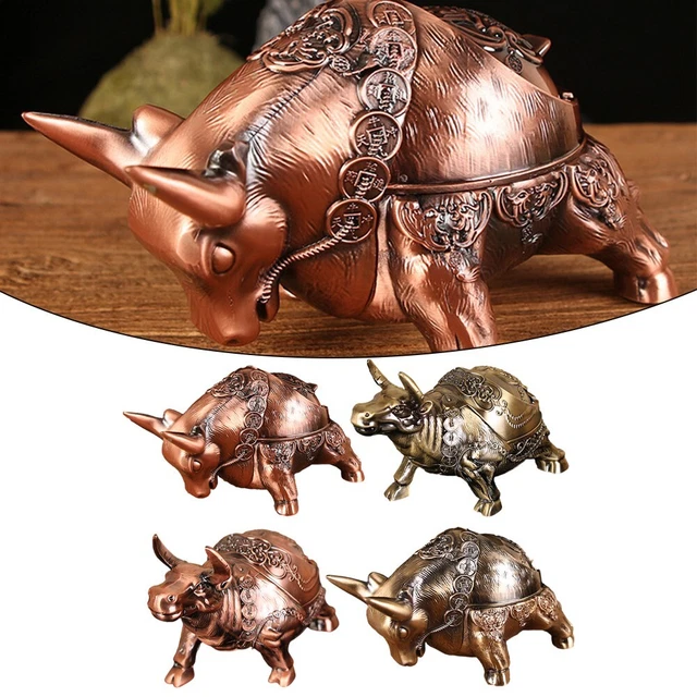 Desktop decorazione vassoio ornamenti scrivania decorazione retrò posacenere metallo