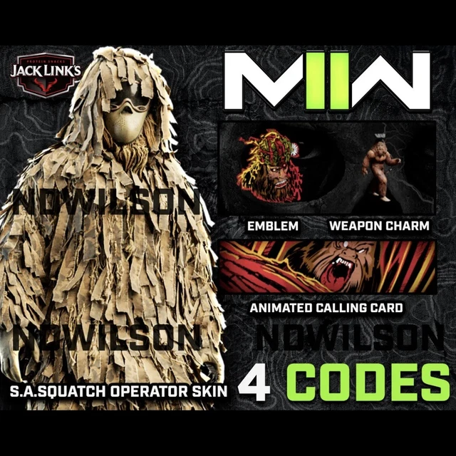 CALL OF DUTY Modern Warfare 2 Beef Jerky Code ( x1 ) COD MW2 Jack