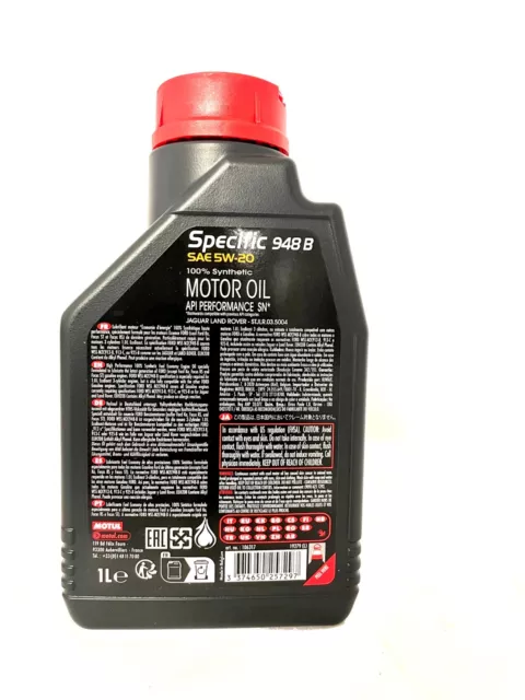 Huile Moteur Voiture MOTUL 5w20 Specific 948-b Ford Wss M2C948-B Synthétique 6 L 3