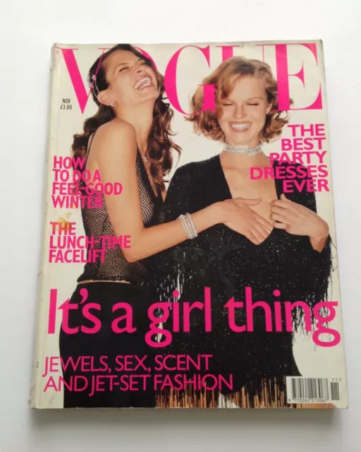 Vogue Magazine | Nov 99 | Eva Herzigova | Frankie Rayder | It's A Girl Thing