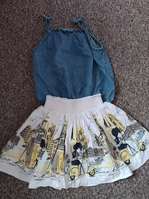 Girls Outfits Bundle Tops And Skirts Next,TU, George 4-5 Years 2