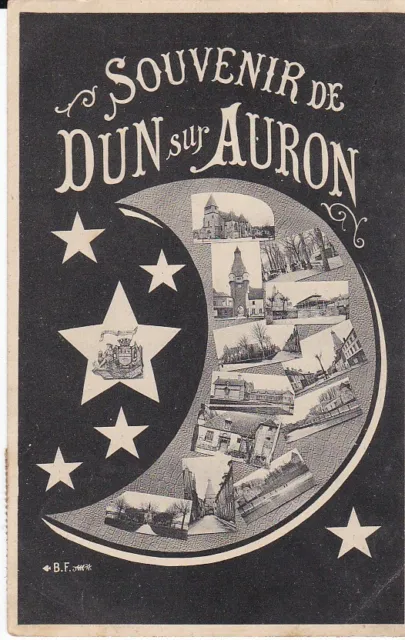 Cpa Souvenir De Dun Sur Auron