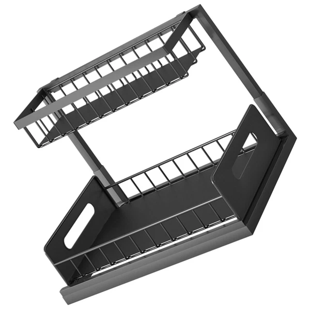 Porta Spugna Autoadesivo In Acciaio Inox - Set Da 4 Pezzi, Per Cucina E Bagno - Design A U Con Drenaggio - Foto 3