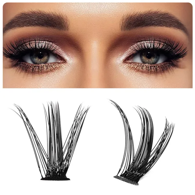 Individual Lashes Cluster Professional Women Girls D Curl Natural Look