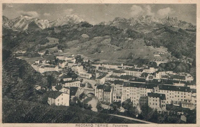 1936 RECOARO TERME Panorama Vicenza Cartolina