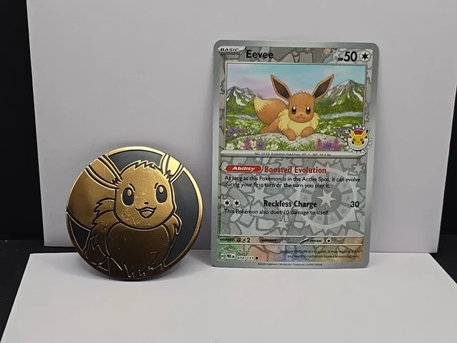 PRISMATIC EVOLUTIONS EEVEE 2025 Pokemon Day Promo 074/131 Reverse Holo