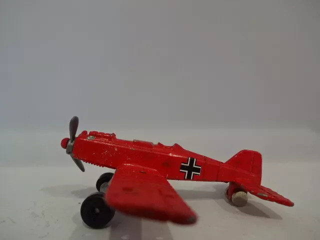 Metallflieger / Rotes Flugzeug um 1918 - 75 mm Spannweite