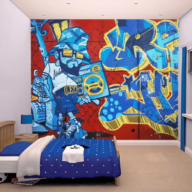 Graffiti Wallpaper Mural Photo Wall Street Art Home Boy Teen Room Poster Decor a