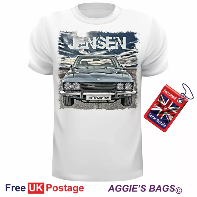 Car Art T Shirt Jensen Interceptor T Shirt Can Be Personalised Unofficial