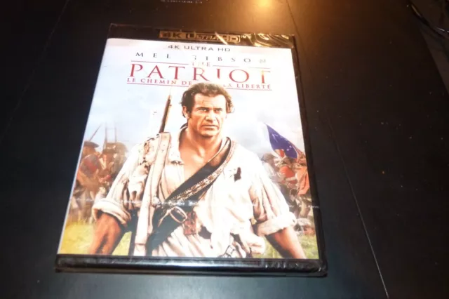 BLU-RAY 4K neuf "THE PATRIOT : LE CHEMIN DE LA LIBERTE" Mel GIBSON