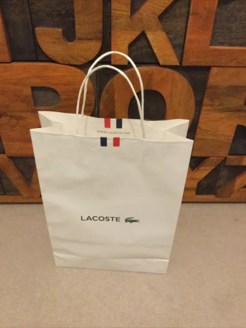 Lacoste paper bag shop for sale