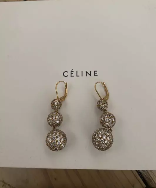 Celine sales dot earrings