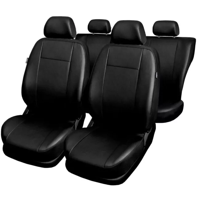 Auto Sitzbezüge für Opel Corsa in Ruby Schwarz
