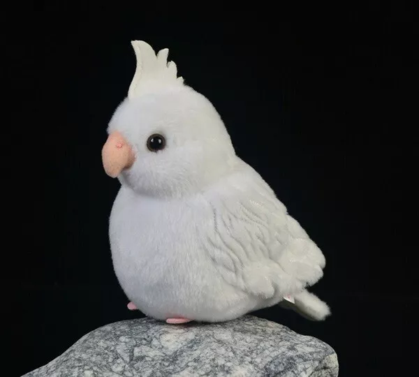 White Cockatiel Parrot Bird 5" Stuffed Animal Plush Toys Doll Kids Gift