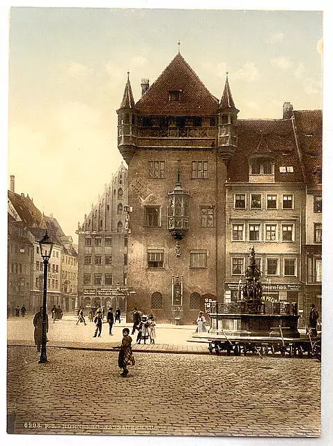 Nassauerhaus Nuremberg Bavaria Germany c1900 OLD PHOTO