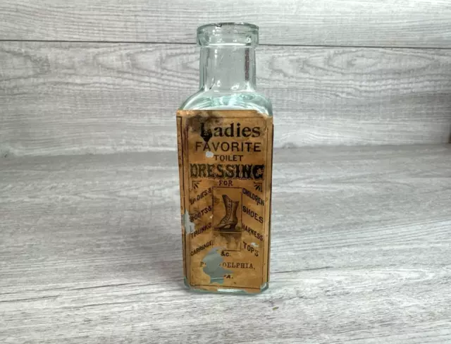 1862-1890s Ladies Favorite Toilet Dressing for Ladies Boots Trunks Aqua Color