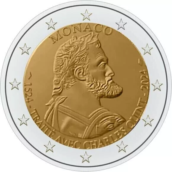 2 euro Gedenkműnze Monaco 2024 PP/Proof/BE - Karl V. - Vorverkauf