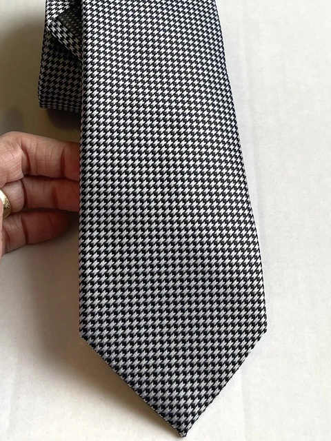 Alexander Julian Colours Mens Formal Necktie Grey on Grey Neck Tie Pre-Owned-