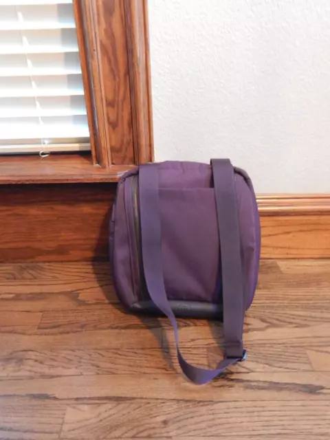 Purple TUMI Nylon Crossbody Messenger Travel Bag Essential Gear 13.5 x 12