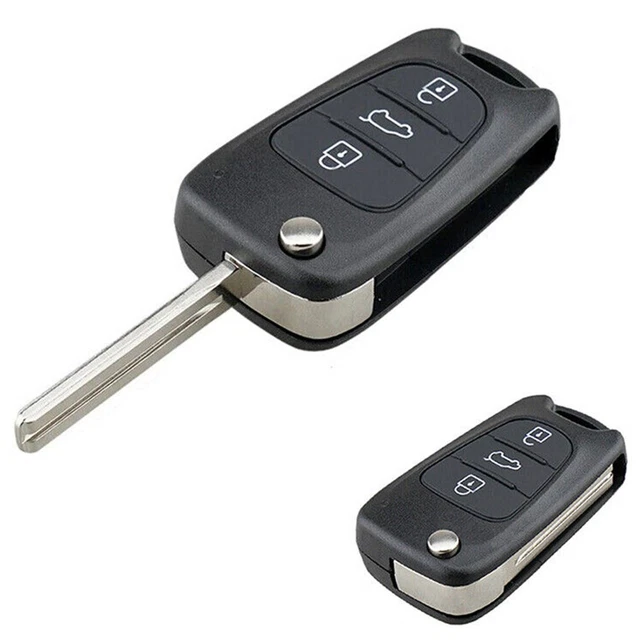 3 Button Flip Key Fob Case Shell Cover For Hyundai I20 I30 X35 IX20 Veloster